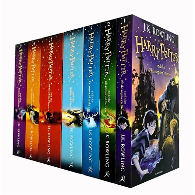 #ad Harry Potter Complete Full 7 Books Childrens Box Set Collection by J K Rowling $54.99