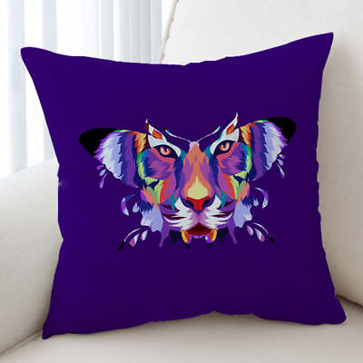 #ad Artistic Colorful Butterfly Tiger Cushion Cover $12.90