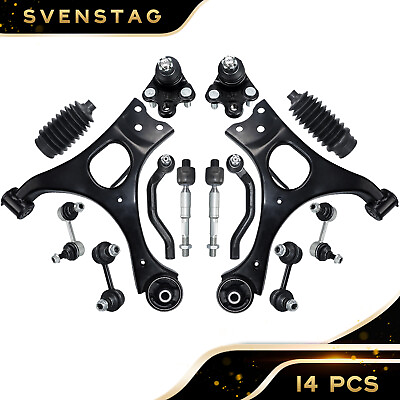 #ad SVENSTAG Control Arm Kit With Sway Bar Links for 2006 2011 Honda Civic 14Pcs $128.99