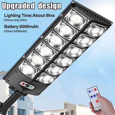 #ad Commercial 1000000LM LED Outdoor Dusk to Dawn Solar Street Light Road Area Lamp $32.99