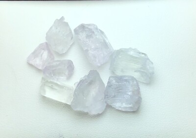#ad 70 Crt 8 Piece Beautiful Natural Rough Kunzite From Afghanistan $10.99