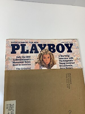 #ad Playboy Magazine April 1976 with original press paper from chicago illinois $19.99