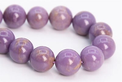#ad 12MM Genuine Natural Purple Phosphosiderite Beads Grade A Round Loose Bead 7.5quot; $10.75
