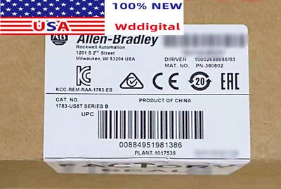 #ad New Factory Sealed Allen Bradley 1783 US8T Ethernet Switch Unmnged 1783US8T $397.00