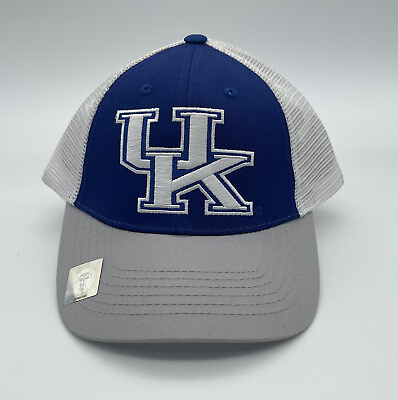 #ad University Kentucky Wildcats NCAA Vtg Mesh Trucker Sports SnapBack Hat Cap NWT $10.00