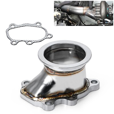 #ad V band Clamp Flange 2.5quot; 63mm Turbo Down Pipe Adapter Fit For T25 T28 GT25 GT28 $25.99