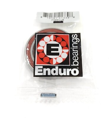#ad Enduro ABEC 5 71805 2RS ACB Sealed Cartridge Bearing 71805 25x37x7mm $16.82