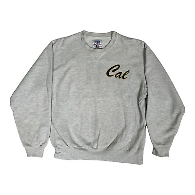 #ad Vintage Cal State Berkeley Golden Bears Crewneck Sweatshirt Size M Russell USA $22.50