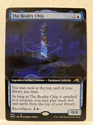 #ad MTG The Reality Chip Kamigawa: Neon Dynasty 449 RegularExtended Rare NM $5.14