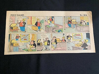 #ad #12 FERD#x27;NAND by Mik Sunday Third Page Comic Strip September 14 1958 $1.99