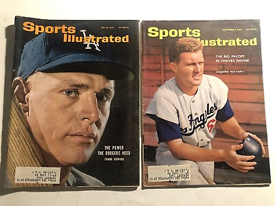 #ad 1963 Sports Illustrated LOS ANGELES Dodgers RON FAIRLY 1964 Frank HOWARD Set Lot $22.49