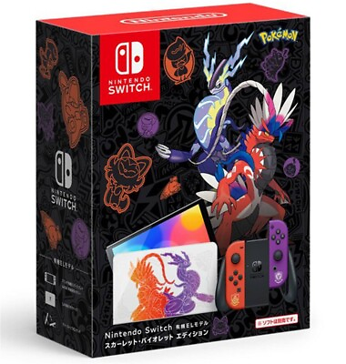#ad NEW Nintendo Switch OLED Pokemon Scarlet amp; Violet Limited Edition Wow Decal $308.88