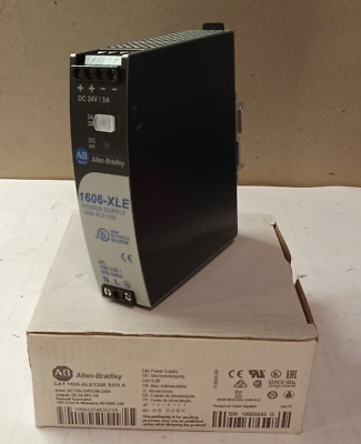 #ad NEW ALLEN BRADLEY POWER SUPPLY 5 AMP 100 240VAC IN 24 28 VDC OUT 1606 XLE120E $256.49