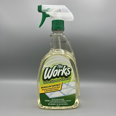 #ad The Works Tub and Shower Cleaner Spray 32 oz Soap Scum Hard Water Rust New HTF $39.90