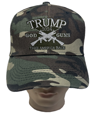 #ad TRUMP 2024 GOD GUNS TAKE AMERICA BACK Adjustable Cap Baseball Hats Lot 1 12pcs $10.99