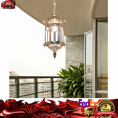 #ad #ad Outdoor Pendant Light Porch Lamp Hanging Lantern Light Exterior Ceiling Fixture $32.91