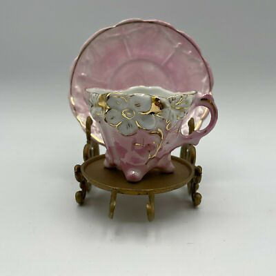 #ad Vintage Victorian Pink and Gold Cup amp; Saucer $10.00