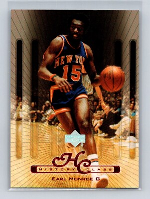 #ad 1999 00 Upper Deck History Class Earl Monroe New York Knicks HOF #HC16 $2.99