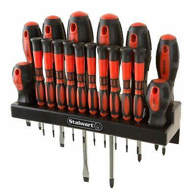 #ad 18 Pc Precision Magnetic Tip Screwdriver Set with Wall Mount and Hardware $19.99