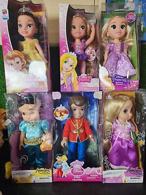 #ad Disney Characters LOT 6 NIB Princess amp; Prince $155.00