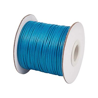 #ad 85 Yards 1mm Round Waxed Korean Polyester Cord Beading String Threads Knottin... $16.40