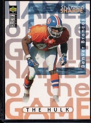 #ad Shannon Sharpe The Hulk 1997 Collector#x27;s Choice Names of the Game Mint $2.68