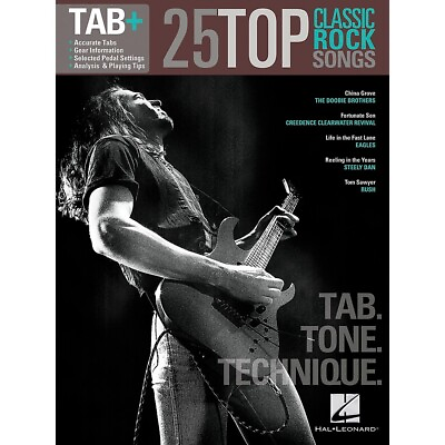 #ad Hal Leonard 25 Top Classic Rock Songs from Guitar Tab Songbook Series $24.99