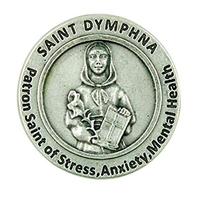 #ad Patron Saint of Mental Illness St Dymphna Pocket Token with Prayer Back $10.26