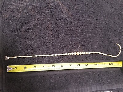 #ad pearl necklace vintage listing as costume jewelry not for sure if it#x27;s real . $10.00