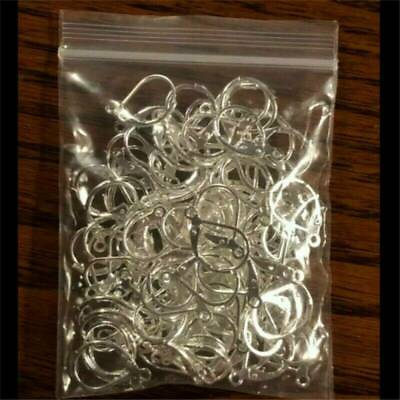 #ad 100PCS Earring Hooks 925 Sterling Silver for Jewelry Making Earrings Wires US $5.19