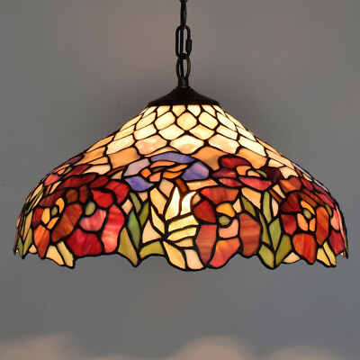 #ad #ad Tiffany Style Lamp Hanging Ceiling Chandelier Pendant Lighting Stained Glass $169.00