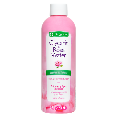 #ad De La Cruz Glycerin and Rose Water Skin Moisturizer 8 FL OZ B.B. 05 26 $8.99