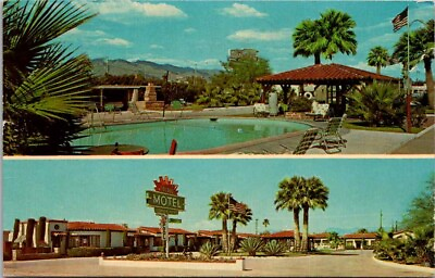 #ad Postcard El Sol Motel Tucson Arizona AZ hotel pool view $6.95
