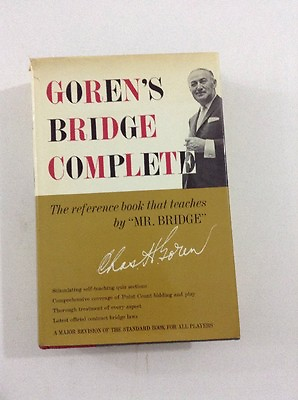#ad Goren#x27;s Bridge Complete Charles Goren Hardcover Dust Jacket 1963 $28.67