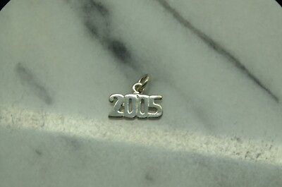 #ad 925 Sterling Silver quot;2005quot; pendant charm $9.49
