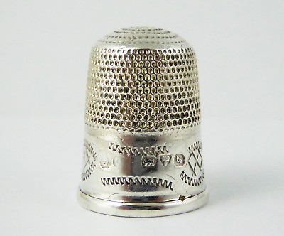 #ad Antique 1919 Hallmark Sterling Silver Sewing Thimble Silversmith Charles Horner AU $75.00