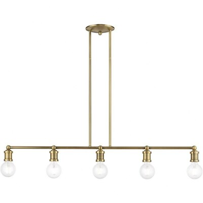 #ad 5 Light Large Linear Chandelier In Transitional Style 10.75 Inches Tall and 6 $288.95