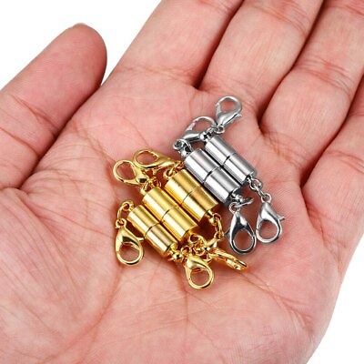 #ad 5pcs lot Magnetic Clasps With Lobster Clasp For DIY Bracelet Necklace Connectors C $3.82