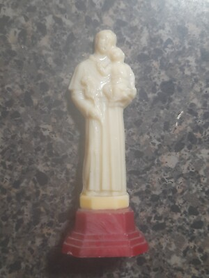 #ad Vintage Saint Anthony Plastic Statue Italy 🇮🇹 $14.00