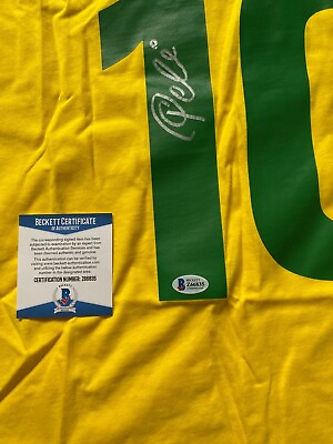 #ad Pele signed jersey. Beckett Authenticated. $280.00