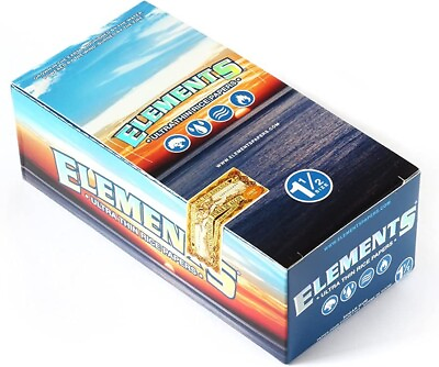 #ad 😎💚25 PACKS OF ELEMENTS ULTRA THIN RICE ROLLING PAPERS💚1 ½ SIZE $27.99