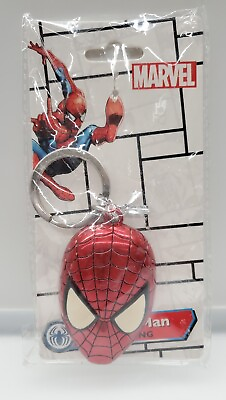 #ad NEW Marvel Comics Spider Man Pewter Key Ring Keychain $5.00