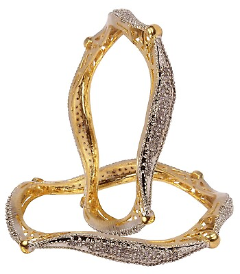 #ad Traditional Fashion Style Gold Plated CZ Stone Indian Bangle Bracelet Jewelry $14.99