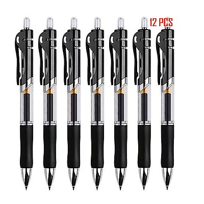 #ad Retractable Ballpoint Pen0.5mm Fine Point Writing Ballpoint Pen12 Packs Ref... $13.13