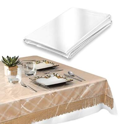 #ad #ad Elaine Karen Clear Plastic Tablecloth 100% Waterproof Table Protector $17.10