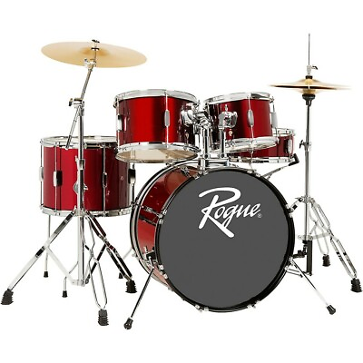 #ad Rogue 5 Piece Drum Set Dark Red $319.99