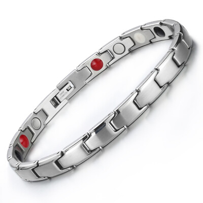 #ad Gorgeous Thin magnetic bracelet 4 elements balance energy arthritis pain relief $28.01