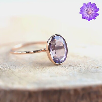 #ad Amethyst Gemstone 925 Sterling Silver Ring Handmade Jewelry All Size $9.19