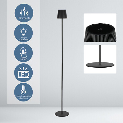 #ad 51quot; Metal Floor Lamp Light With 8 Adjustable Height Reading Standing Black a $19.50