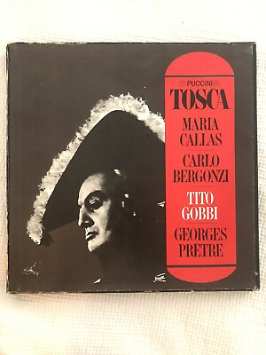 #ad Puccini Tosca Maria Callas 2LP box set $47.99
